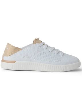 Reef Neptune Knit Slip-On Sneaker in Cream and Tan